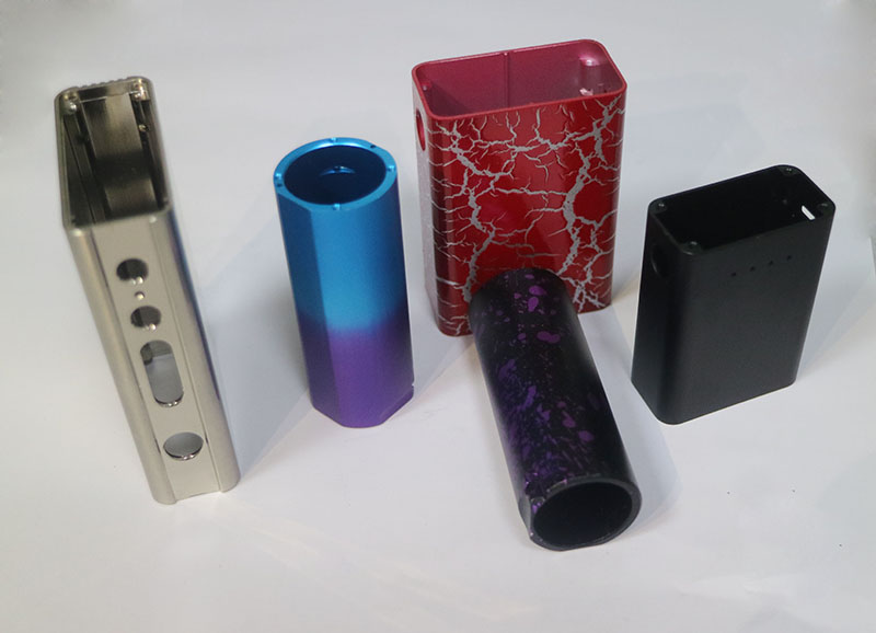 精密五金机加工件摄像头外壳氧化黑色红色